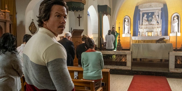 Mark Wahlberg said the message in "Father Stu" was clear: "God's not going to give up on you."