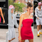 Justin Bieber Attention-Catching Outfit at Hailey Bieber Cosmetics Launch